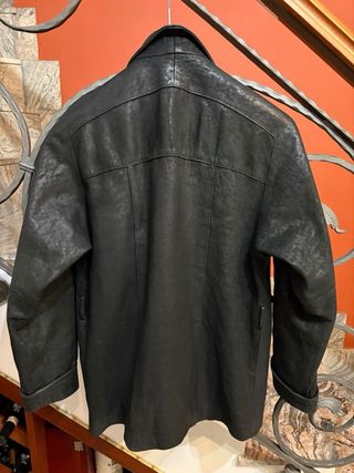 Giacca blazer donna vera pelle vissuta vintage