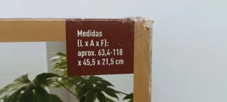 Zapatero extensible metal y madera