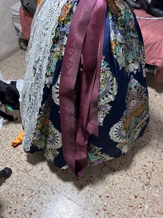 Traje de Fallera azul marino Talla grande