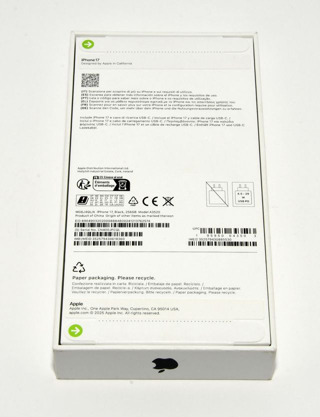 APPLE IPHONE 17 256GB PRETO LACRE ORIGINAL