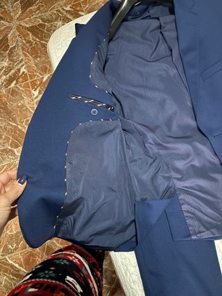 Traje de chaqueta azul
