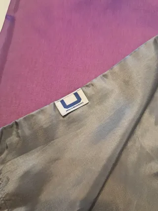 Vestido fiesta seda morado