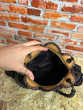 Borsa a spalla vintage Y2K marrone