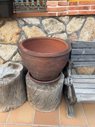 Macetero de cerámica terracota