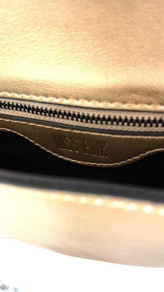 Bolso Miss Pink Dorado Metalizado