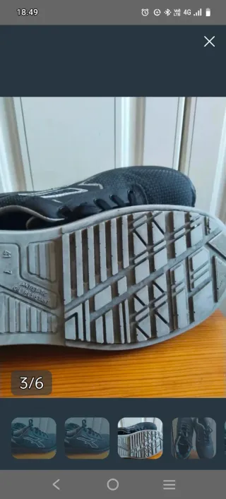 Zapatos de seguridad U-Power negros y grises