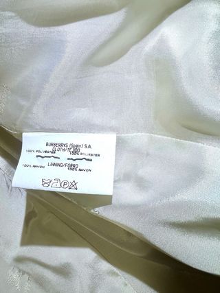 Conjunto americana y pantalón Burberry blanco