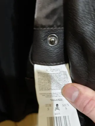 Chaqueta de piel auténtica hombre