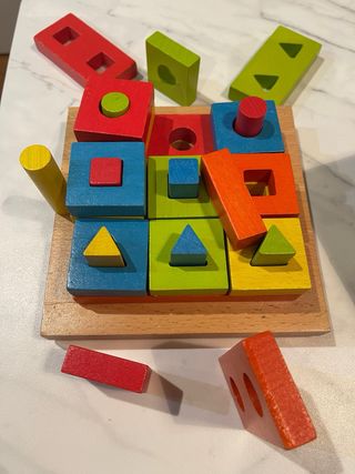 Puzzle Apilables Formas Madera 24m+