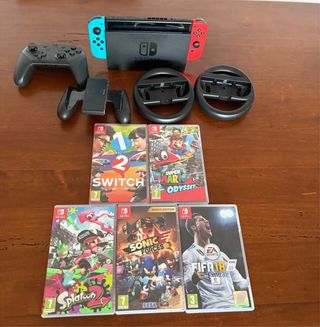 Nintendo Switch + Accesorios y Juegos