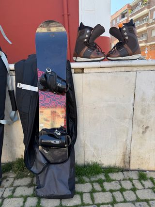 Tabla Snow + Botas Talla 44 + Funda