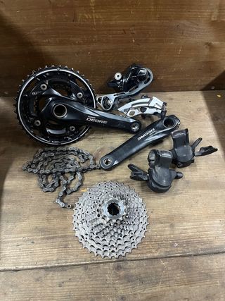 Shimano Deore XT Câmbio e Pedivela