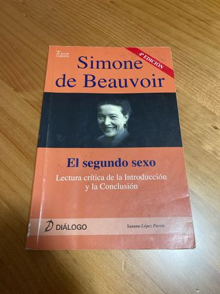 Libro de filosofía. Simone de Beauvoir