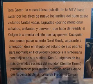 Freddy el Colgao VHS