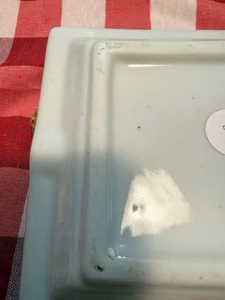 Cenicero porcelana azul y blanco flores