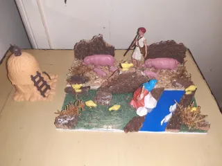 Belén figuras en dioramas