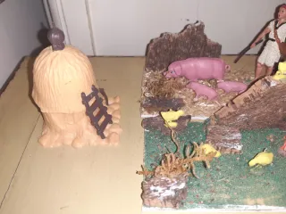 Belén figuras en dioramas