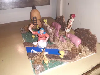 Belén figuras en dioramas