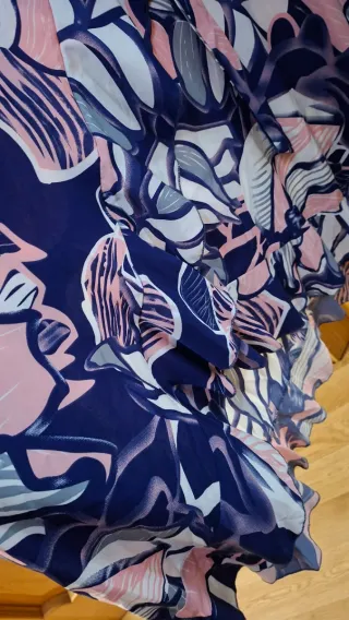 Vestido largo estampado floral