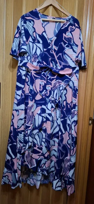 Vestido largo estampado floral