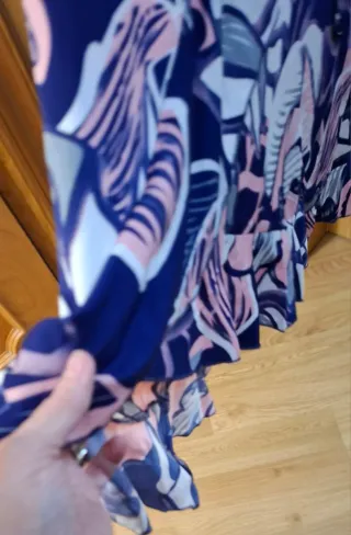 Vestido largo estampado floral