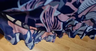 Vestido largo estampado floral