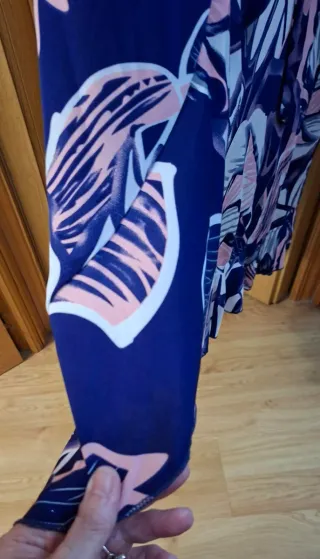 Vestido largo estampado floral