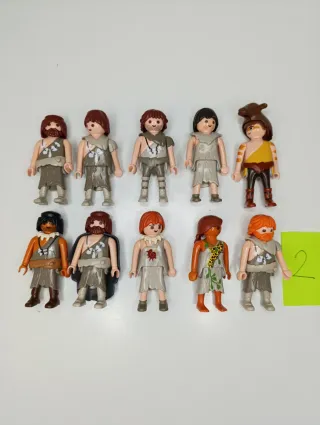 Lote 10 Figuras Playmobil Prehistoria