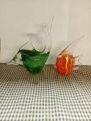 Figuras de cristal: 2 peces