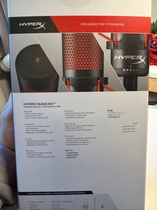 Micrófono HyperX QuadCast Streaming