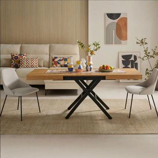 MESA ELEVABLE CENTRO/COMEDOR EXTENSIBLE NOVELTY.