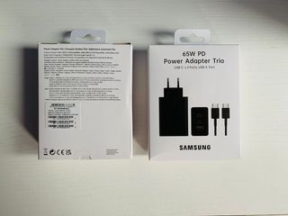 Cargador Samsung 65W PD Adaptador Trio + Cable