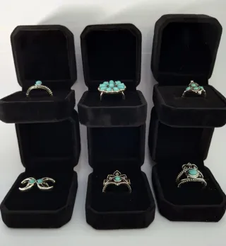 Anillos Espíritu Libre Plata Turquesa