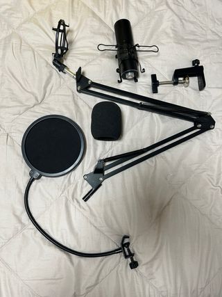 Micrófono con accesorios