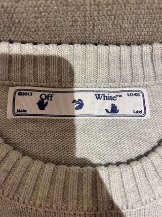 Maglione Off-White Grigio Originale
