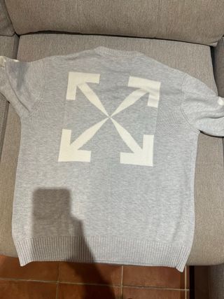 Maglione Off-White Grigio Originale