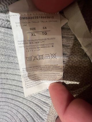 Maglione Off-White Grigio Originale