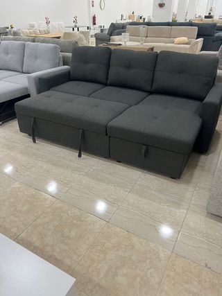Sofá Cama Gris 3 Plazas