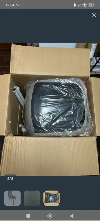 Silla de comedor acolchada 4 unidades