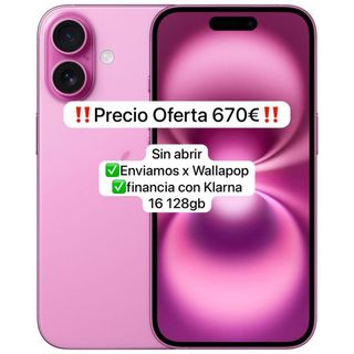 iPhone 16 128gb Rosa SIN ABRIR