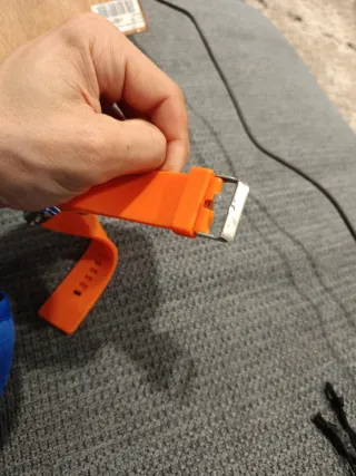 Reloj Adidas LED Naranja y Plata