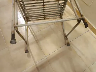 Banco y sillas de Hierro Forjado Blanco