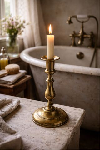 Candelabro antiguo francés latón