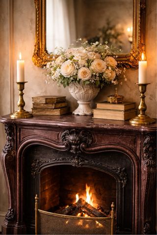 Candelabro antiguo francés latón