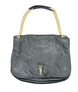Bolso Yves Saint Laurent Negro Piel Cadena Dorada