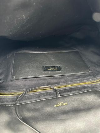 Bolso Yves Saint Laurent Negro Piel Cadena Dorada