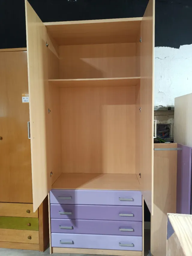 Armario 2 puertas con cajones