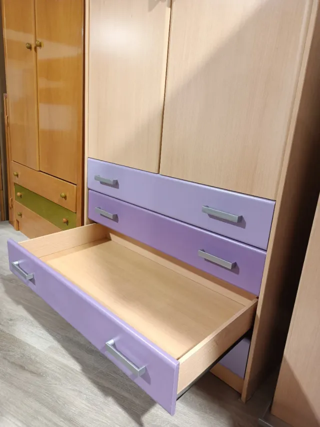 Armario 2 puertas con cajones