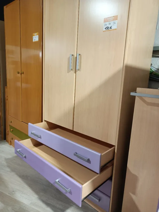 Armario 2 puertas con cajones