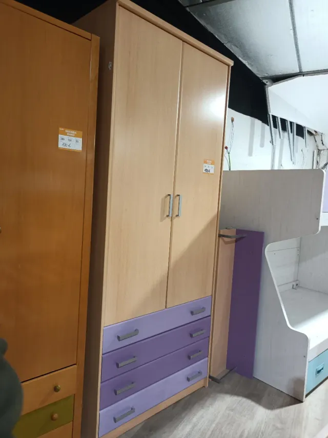 Armario 2 puertas con cajones